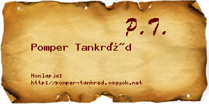 Pomper Tankréd névjegykártya